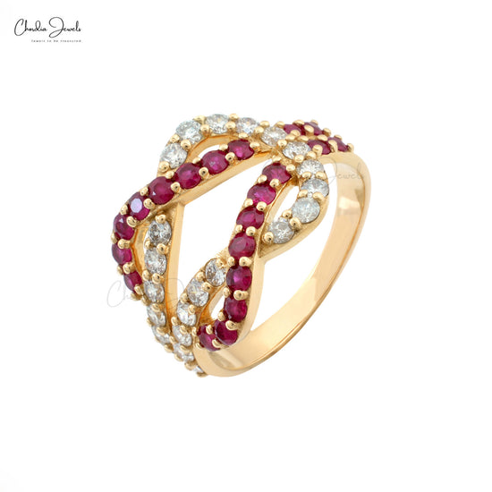 HOYON Luxury Natural 3 Carat Ruby Diamond Zircon Jewelry 14K Gold Color  Men's Ring Pure Ruby Women's Ring Gift Bizuteria Jewelry